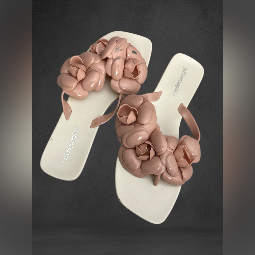 NWOT, Jeffrey Campbell Jelly Floral Sandals 9